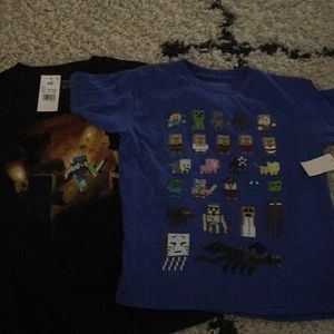 NWT little boys Minecraft t-shirts